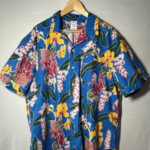 Brooks Brothers 1818 Hawaiian Print Button-Down Shirt XL Regular Fit – Tropical